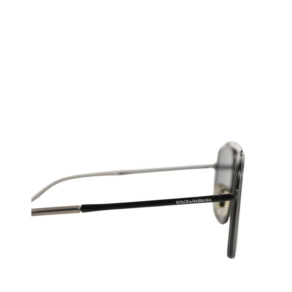 Dolce & Gabbana Women DG2262 Black Metal Square Frame Eyewear Women's Sunglasses